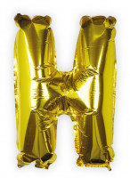 Vorschau: Goldener Buchstabe H Folienballon 40cm