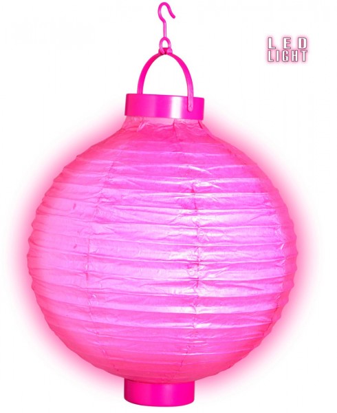 Pink LED lantern 30cm
