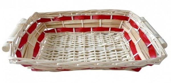 Rectangular basket bowl 44cm