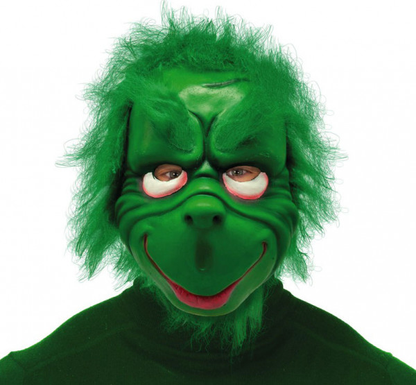 Green grumpy mask for adults