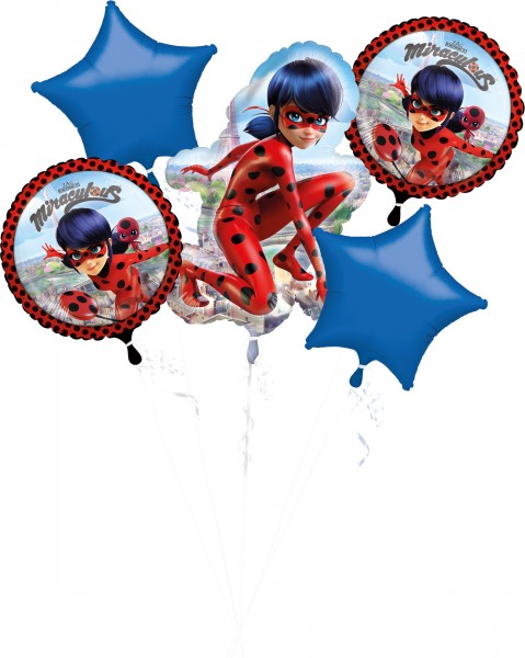 5 Miraculous foil balloon Ladybug