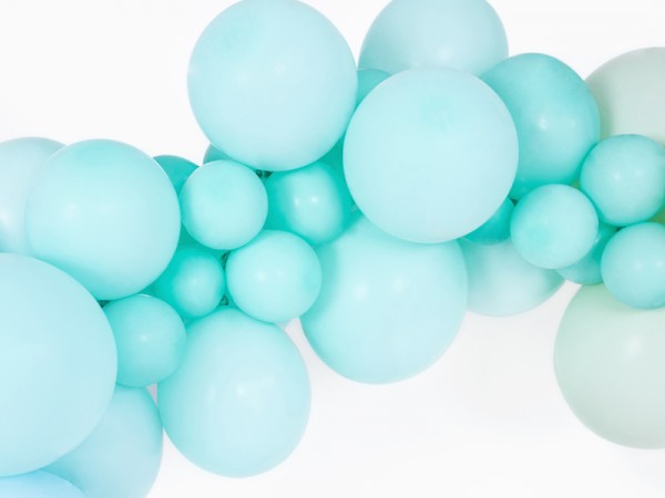 100 Partylover balloons mint turquoise 30cm 2
