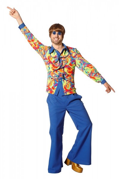 Chemise homme à volants Hippie Lennon