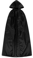 Anteprima: Mantello nero con cappuccio per bambini