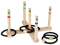 Woody ring toss party game