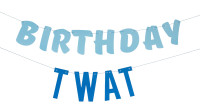 Vorschau: Nasty Birthday Twat Girlande 1,5m