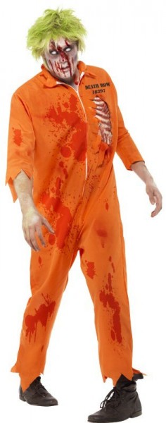 Bloody zombie inmate costume