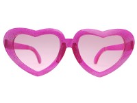 Vorschau: Maxi Partybrille Sweetheart Pink 8cm