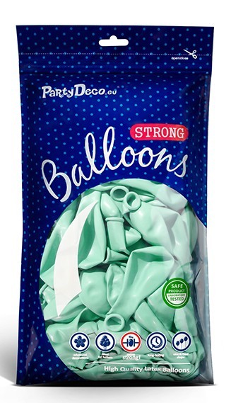 10 feststjerneballoner minturquoise 27cm 4
