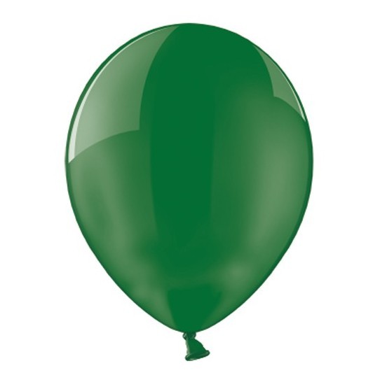 100 globos Crystal Green 36cm