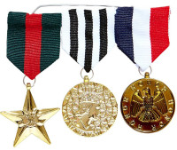 3 Ehren Medaillen 8cm