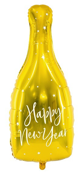 Balon foliowy VIP Nowy Rok szampański 32 x 82 cm