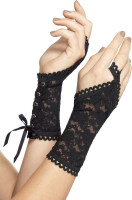 Playful pointed arm warmers black