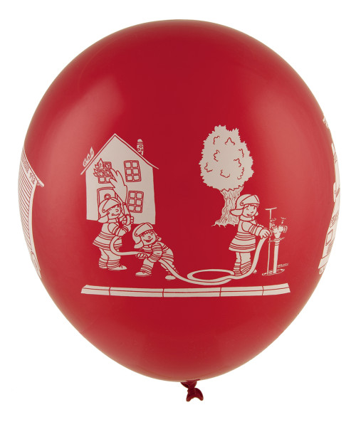 Set of 5 fire brigade alarm balloons