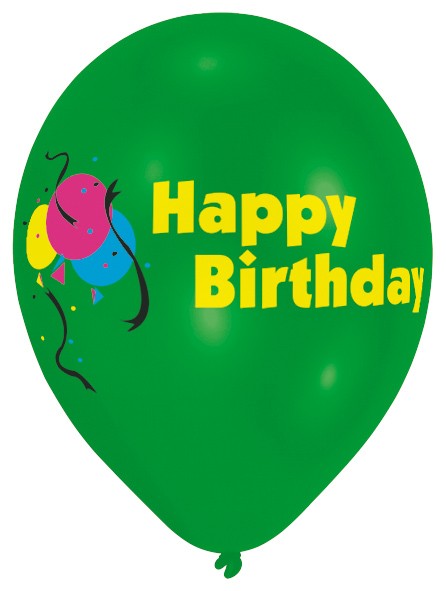 10 Luftballons bunte Geburtstagsparty 25 cm 2