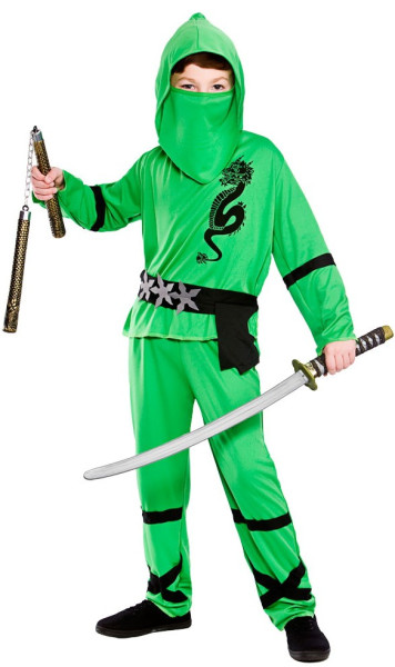 Déguisement Nino Ninja pour enfant vert
