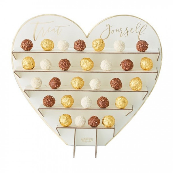 Supporto per caramelle Wedding in Gold Treat Yourself 36 x 40 cm