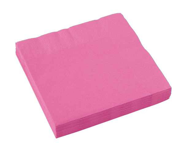 20 servietter Mila pink 33 cm