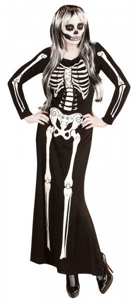 Elegant skelet kostuum voor vrouwen 3