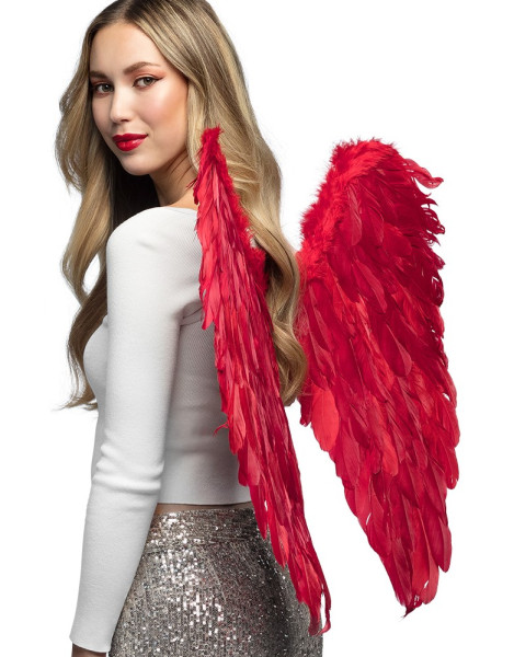 Dark Angel feather wings red