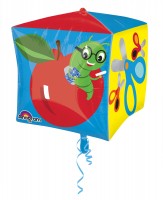 Vorschau: Glückliche Schultage Cubez Ballon 38 x 38cm