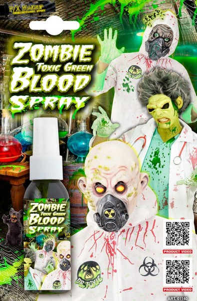 Zielona krew w sprayu dla zombie 2