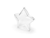 Preview: 3 transparent stars boxes 10cm