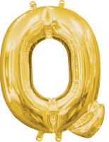 Mini Folienballon Buchstabe Q gold 35cm