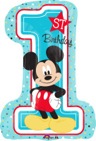 Folienballon Mickey Mouse 1.Geburtstag Figur