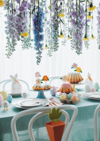 Preview: 8 Easter brunch flowers cake decoration 13cm