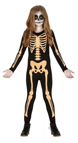 Vestito scheletro spaventoso per bambini