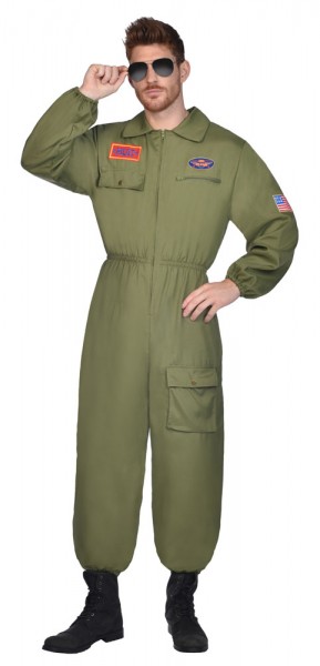 Navy gevechtspiloot kostuum voor mannen