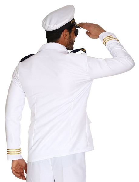 White-gold captain's jacket for men