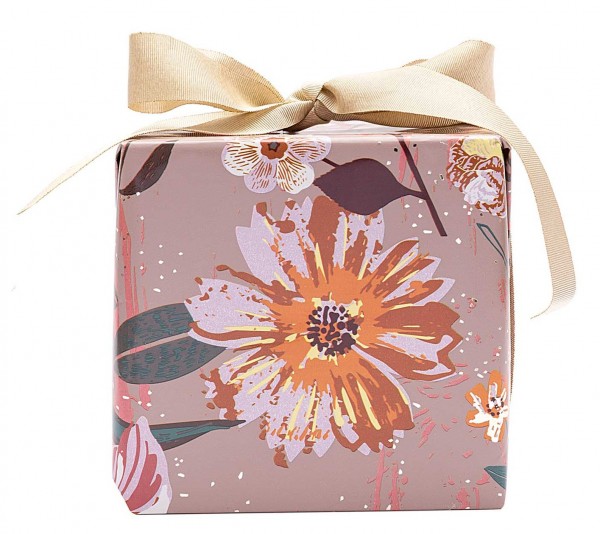 FSC sea of flowers wrapping paper