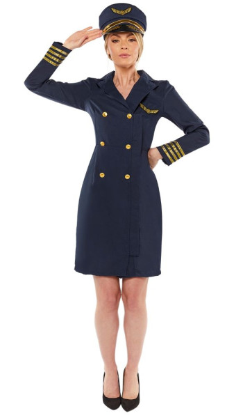 Disfraz de capitana Jane Navy para mujer