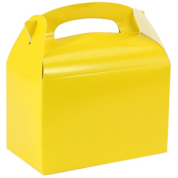 Geschenkbox rechteckig gelb 15cm