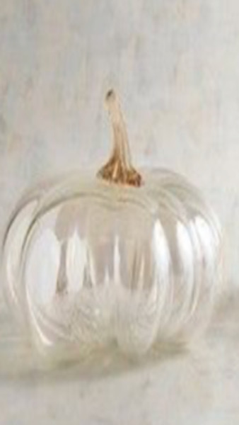 LED glass decoration - pumpkin