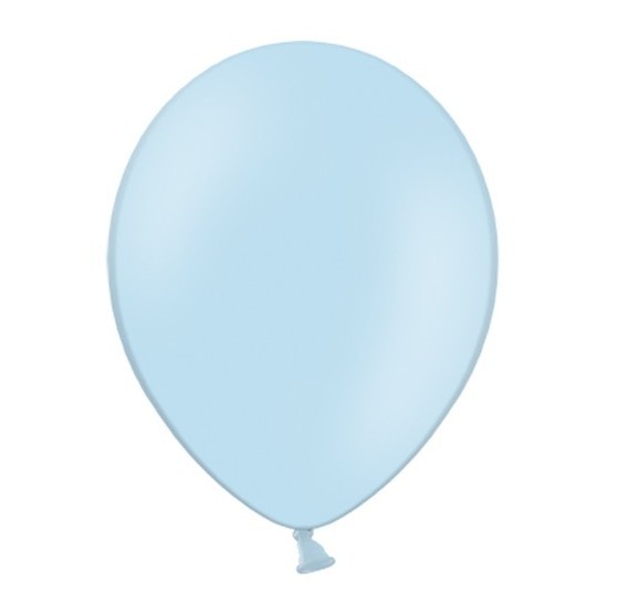 100 pastel hemelsblauwe ballonnen 13cm