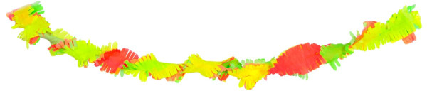 Guirlande en papier couleur néon 18m