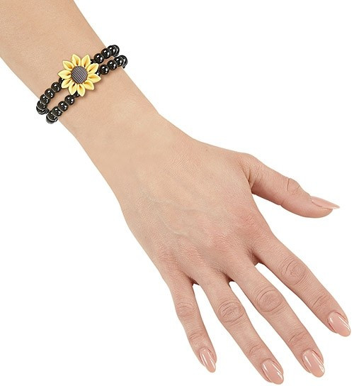 60s pearl bracelet Sunflower