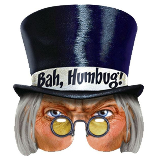 Máscara de Bah Humbug Scrooge