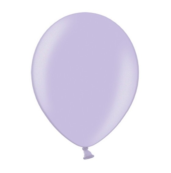 100 latex ballonnen in metallic lavendel 25cm