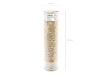 Vorschau: Jute Tischläufer mit weisser Spitze, 2,75m x 28cm, Natur
