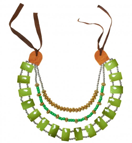 Verzierte Ureinwohner Perlen Halskette