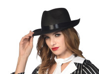 Vista previa: Sombrero gángster negro Marlene