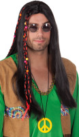 Anteprima: Parrucca nera Hippie Lover