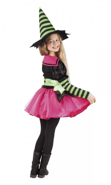 Cute witch striped dress for girls 2