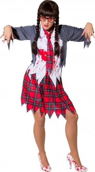 Zombie School Girl kostuum voor vrouwen
