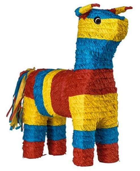 Piñata toro colores Pablo 42cm