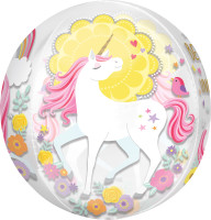 Vorschau: Orbz Folienballon Believe in Unicorns